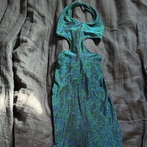 Sparkling Blue Green Dress